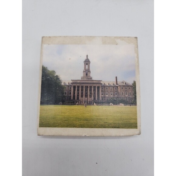 Penn State University Set of 4 Stone Drink Coasters PSU State College 4 Scenes - Picture 2 of 9
